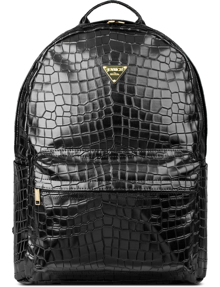 Joyrich Black Crocodile Pu Backpack