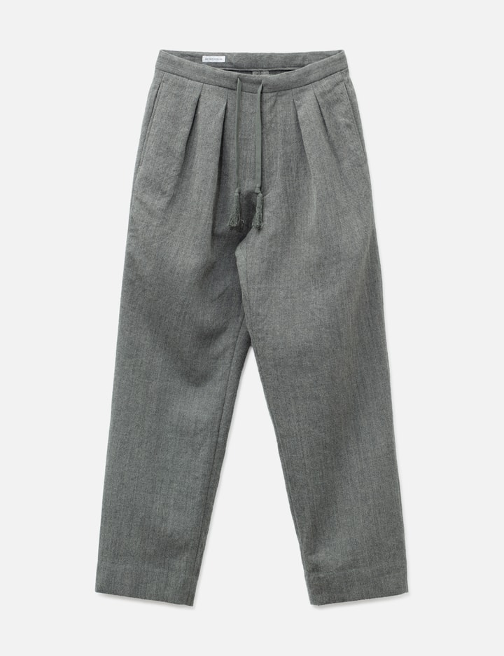 Kaptain Sunshine Wool Herringbone Easy Trousers