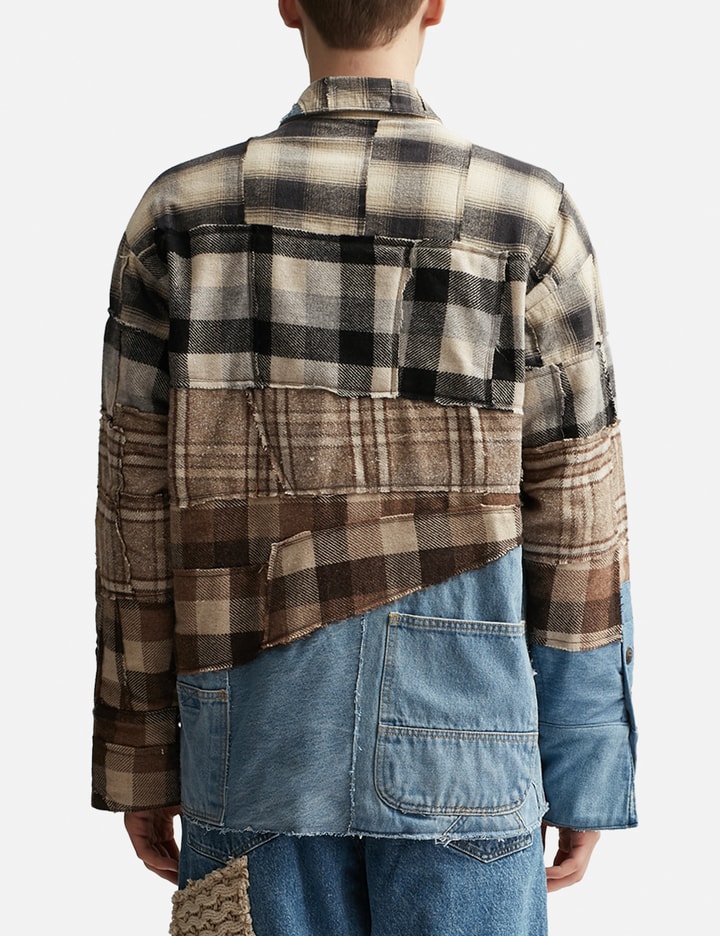 Mixed Plaid Shawl Collar Placeholder Image