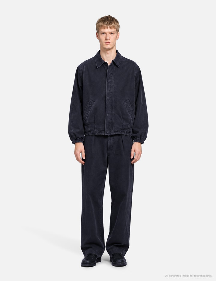 Yoke Peached Cotton Twill Garment-Dye Balloon Silhouette Blouson