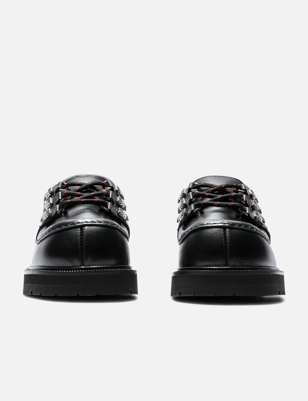 Black Leather Lace Up Shoes view 8
