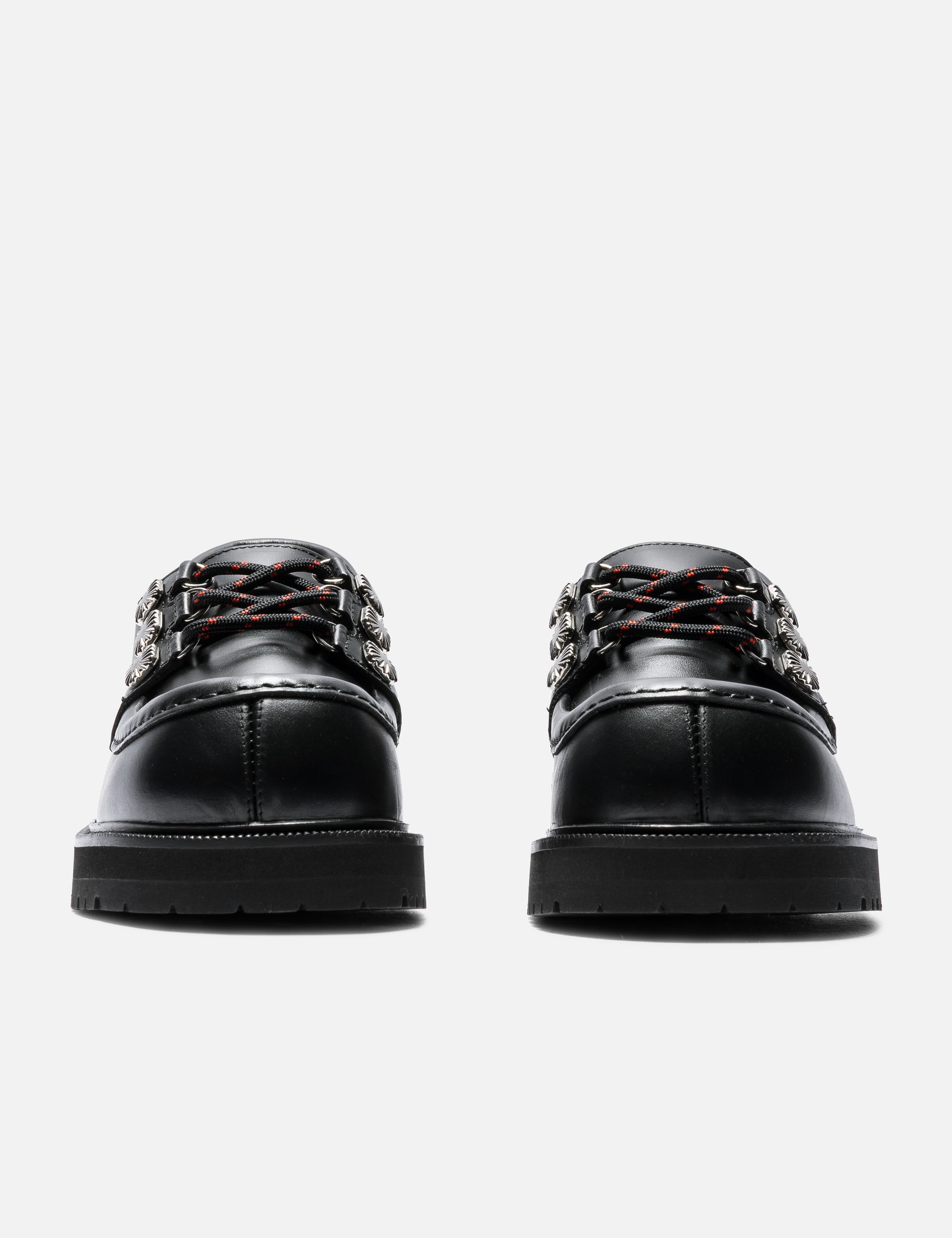 Black Leather Lace Up Shoes view 14