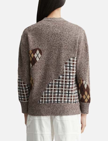 Argyle & Check Mix Cardigan view 9