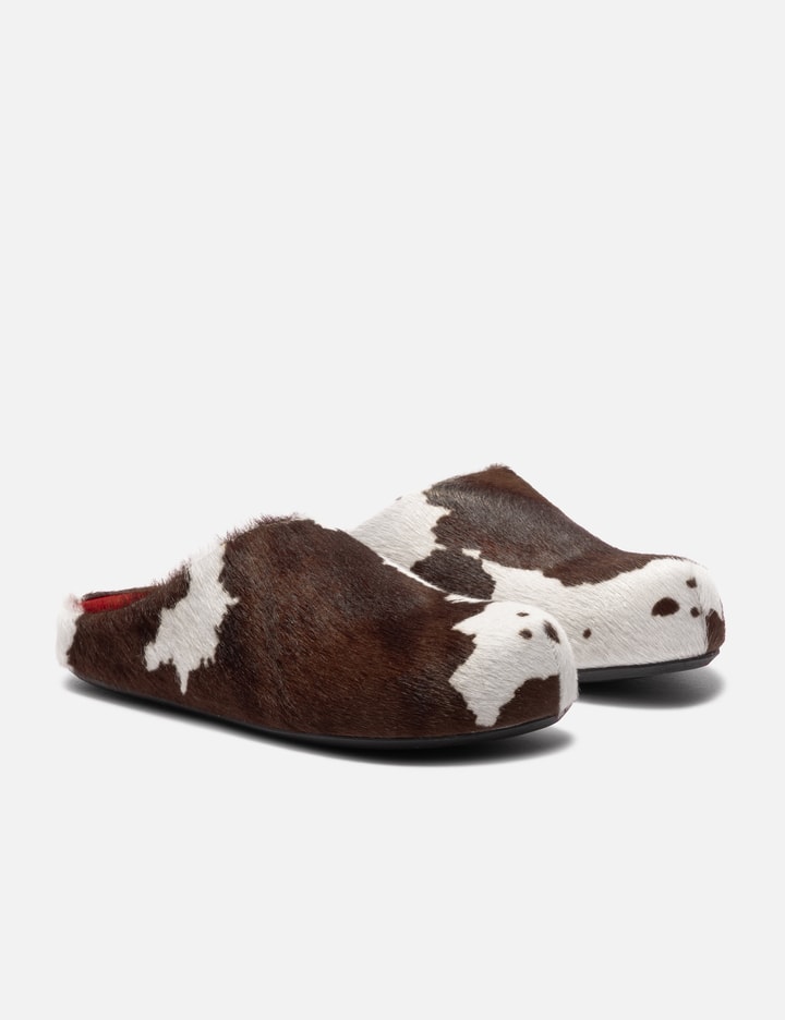 Marni Long Hair Calfskin Fussbett Sabot
