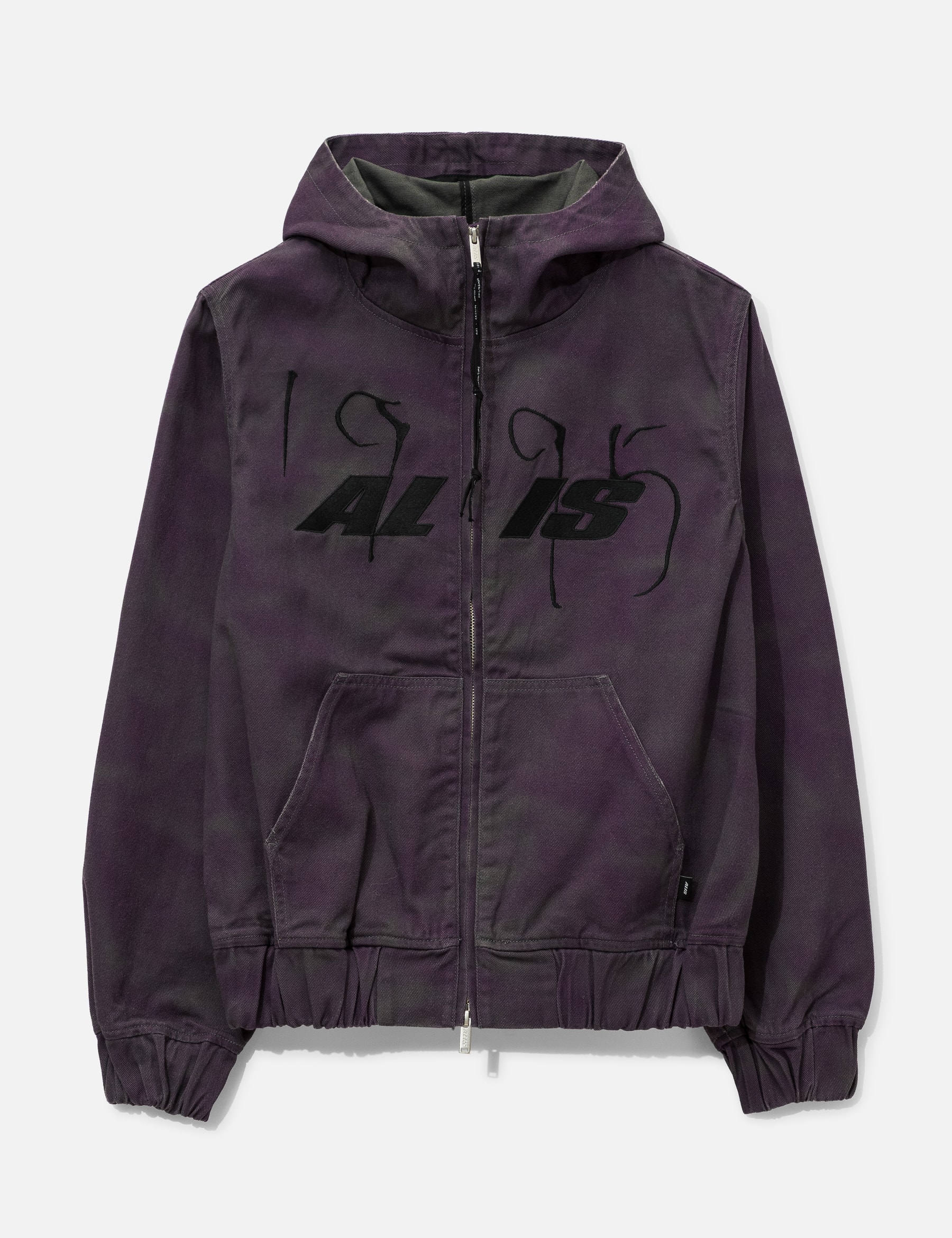 Cochet Hooded Denim Jacket With Chest Embroidery view 16