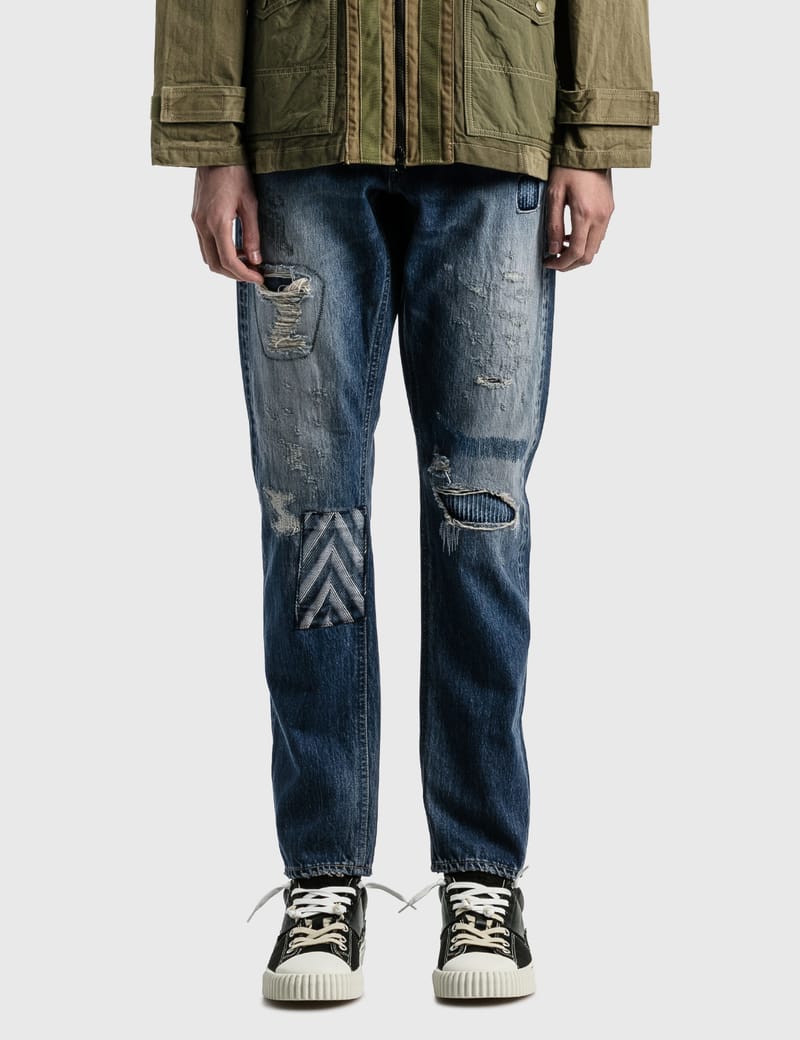 FDMTL - Slim Fit Straight Denim Jeans | HBX - Globally Curated Fashion and  Lifestyle by Hypebeast
