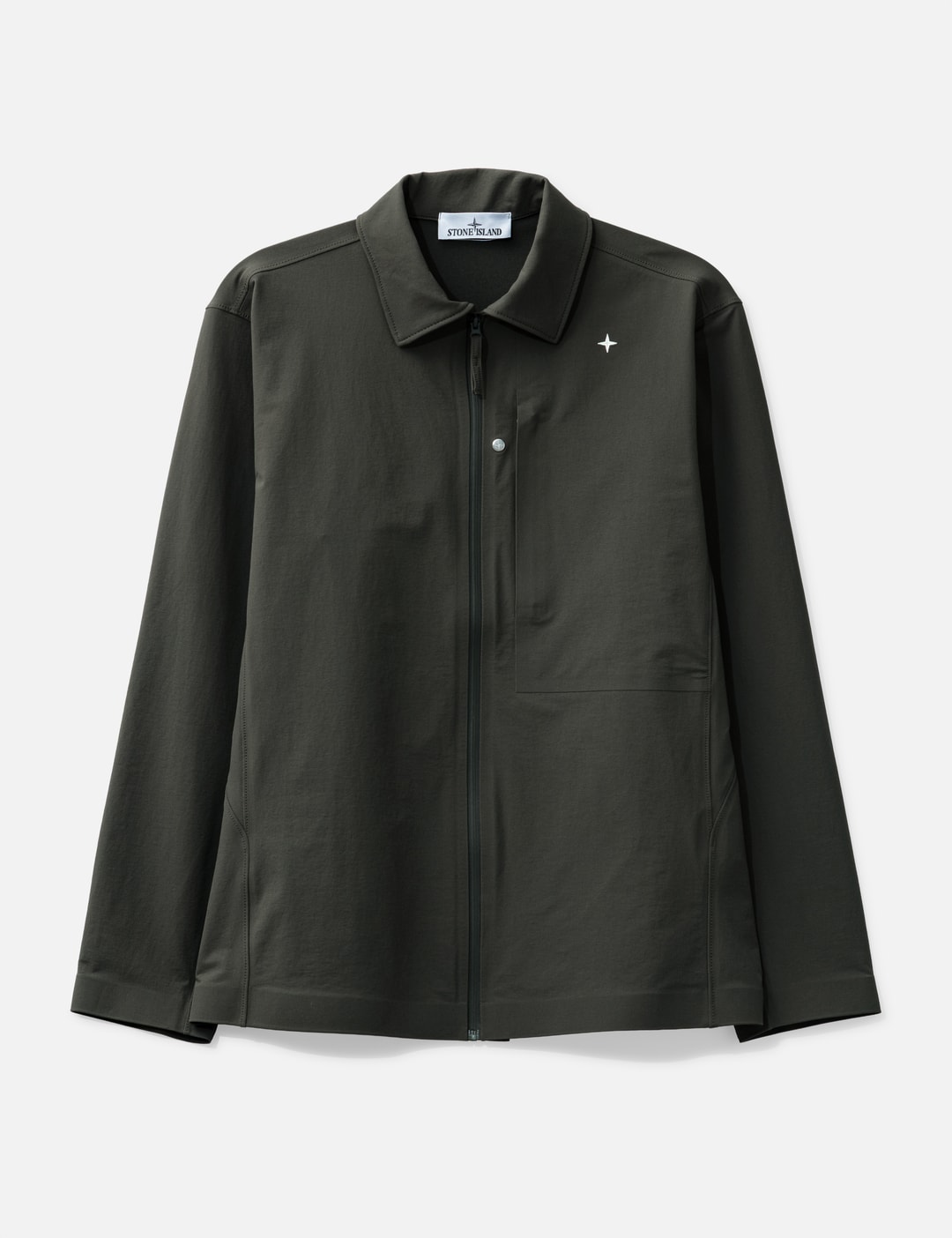 Textured Stretch Nylon Stellina Overshirt view 8