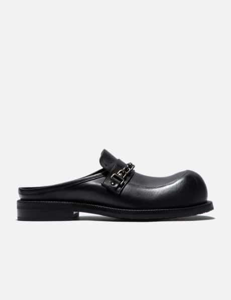 Martine Rose Black Leather Slippers It 40 | 7