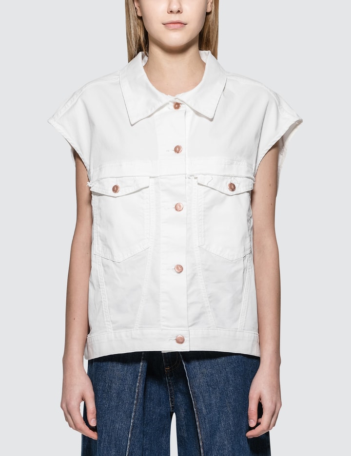 Sleeveless Denim Jacket Placeholder Image