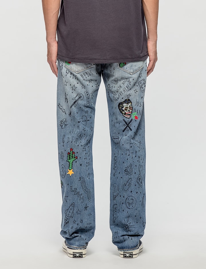 501 Levi's Original Fit Scribble Jeans Placeholder Image