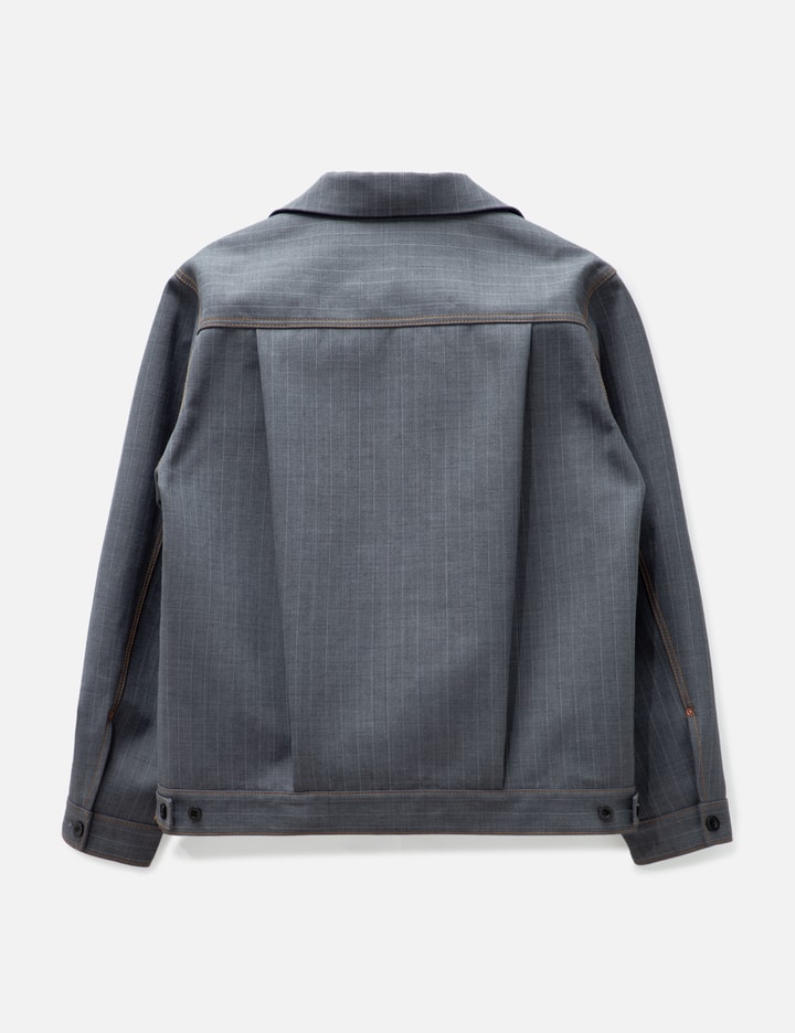 Shop Sacai Chalk Stripe Jacket