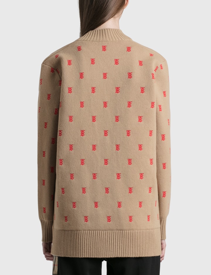 Monogram Wool Cashmere Blend Oversized Cardigan Placeholder Image