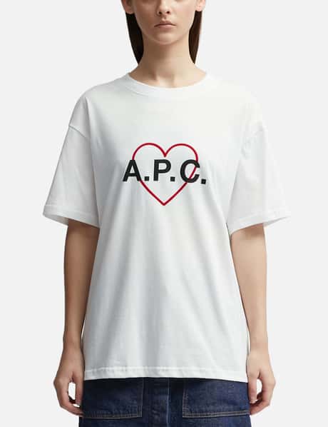 heart logo-print sweatshirt, A.P.C.