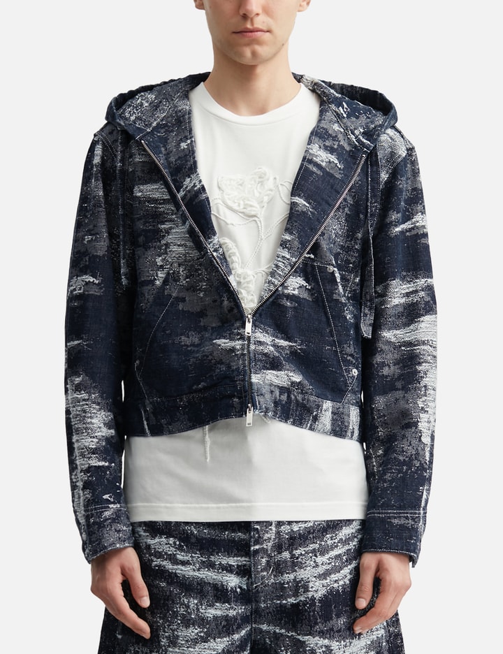Denim Hoodie view 3