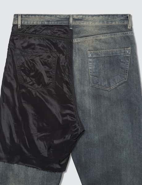 リックオウエンス・ダークシャドウ - Combo Collapse Cropped Jeans | HBX