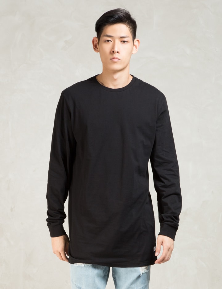 Black L/S Elongated T-Shirt Placeholder Image