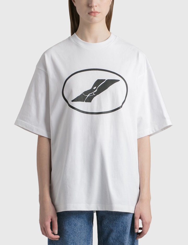 We11 Done Print T-shirt In White