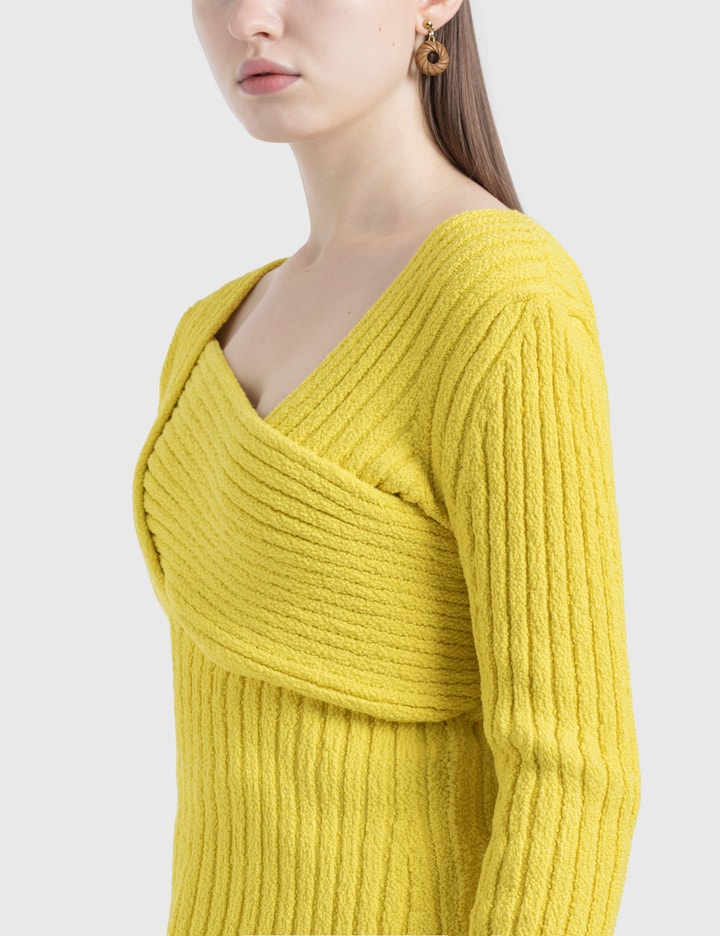 Shop Bottega Veneta Textured Boucle Jumper In Yellow