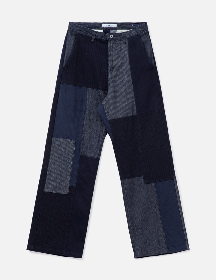 펀드멘탈 Patchwork Pants Rinse
