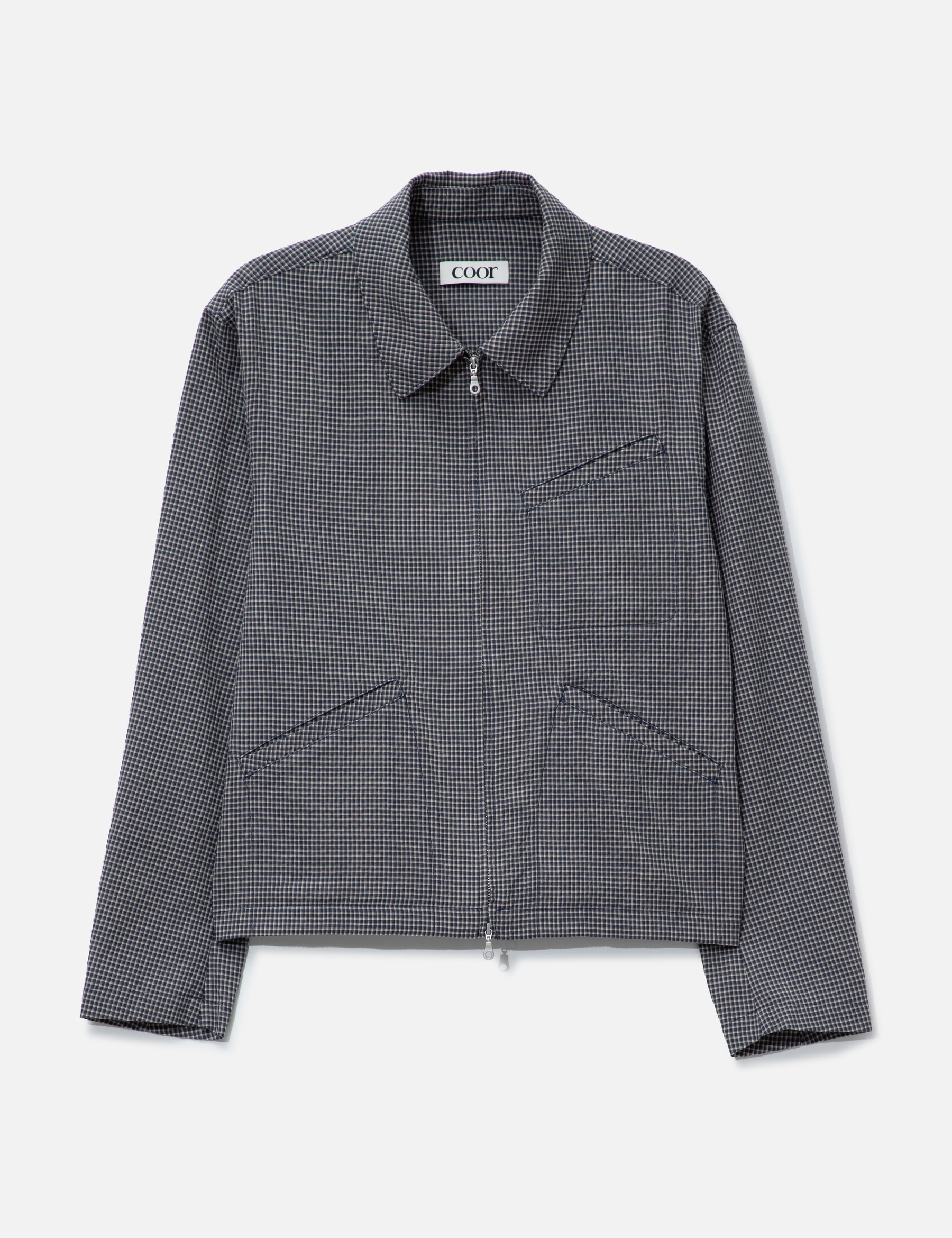 Micro Check Shirt Zip-Up view 16
