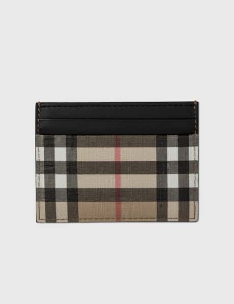 Shop Burberry Unisex Plain Leather Logo Card Holders by ACCESS