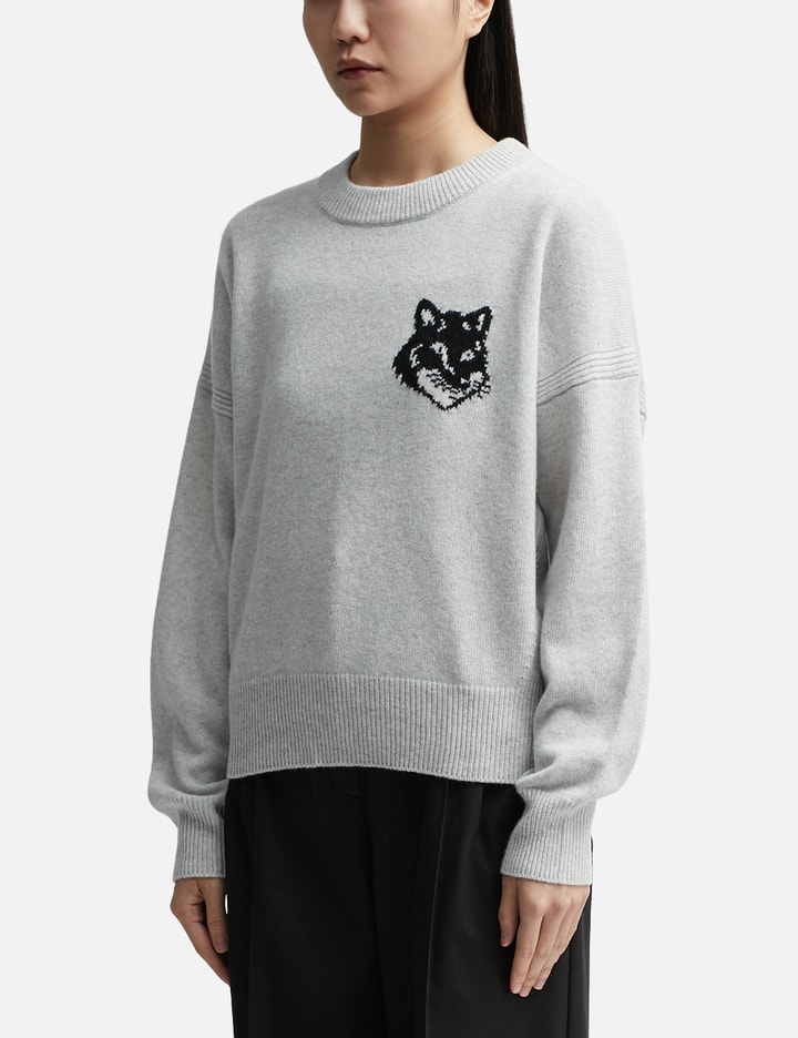 Fox Head Intarsia Wool Jumper Placeholder Image