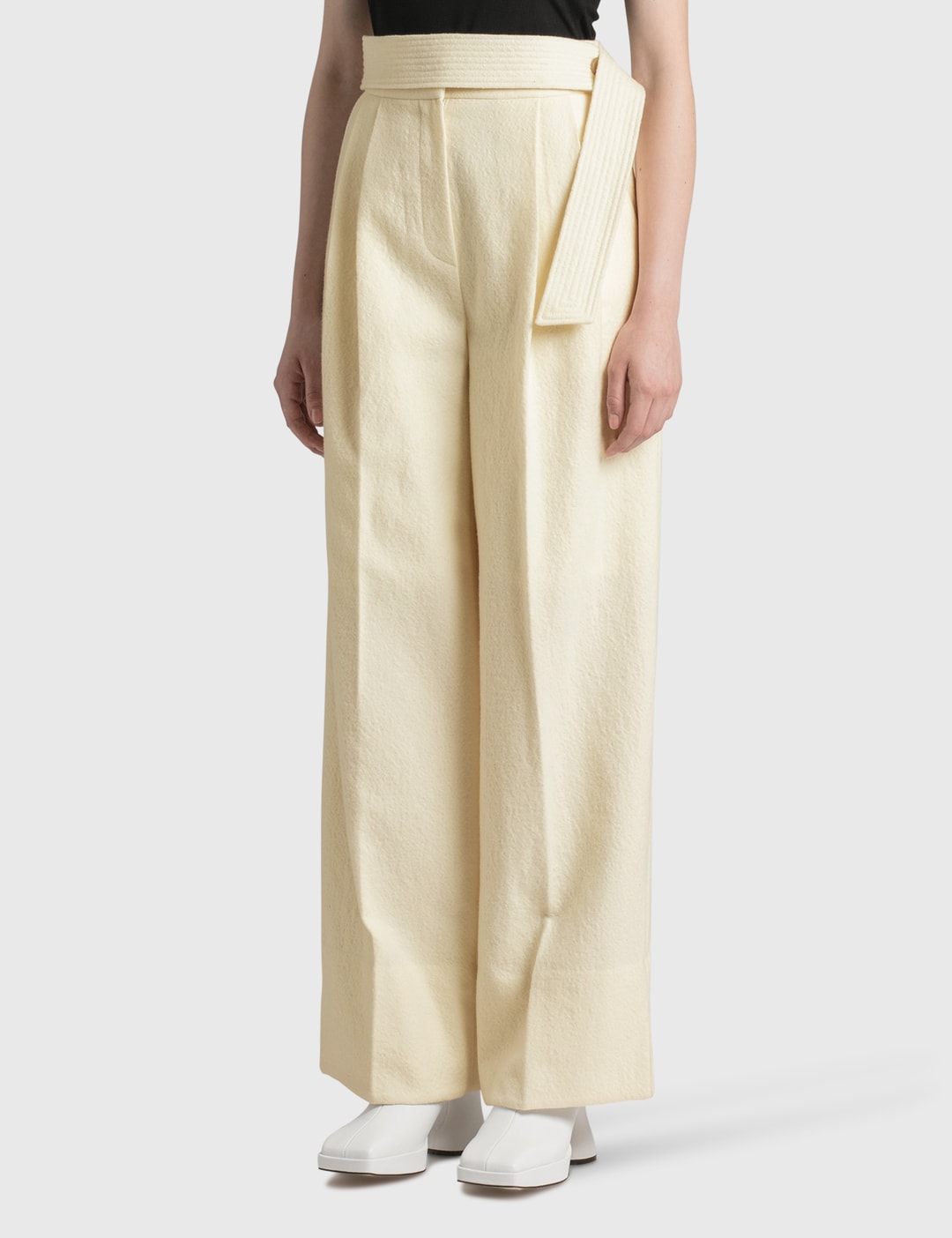 Virgin-Wool High-Rise Wide Trousers view 10