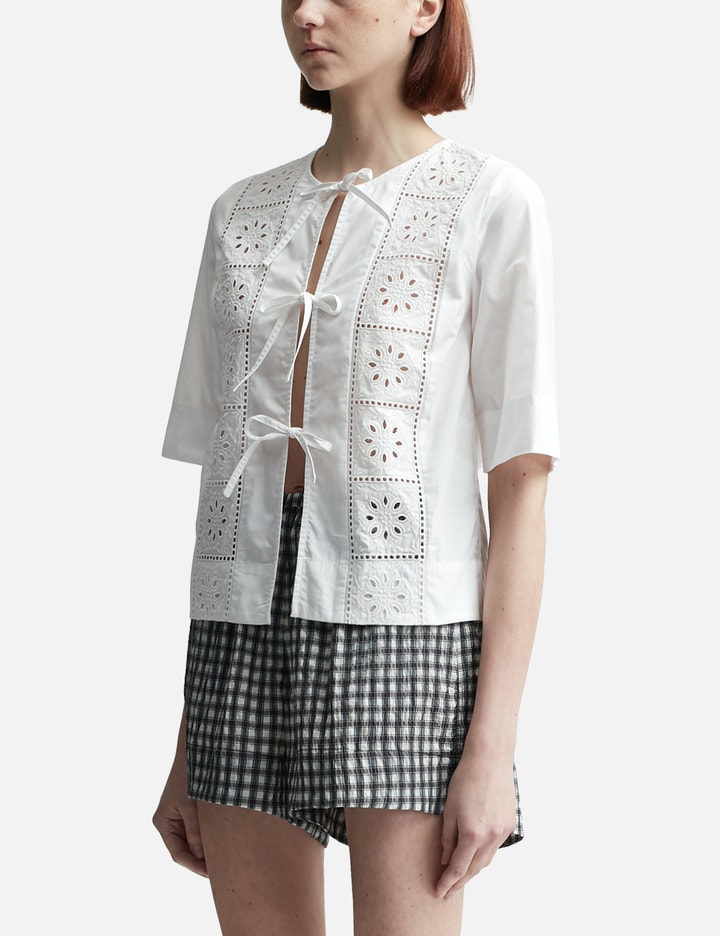 Broderie Anglaise Tie Blouse Placeholder Image