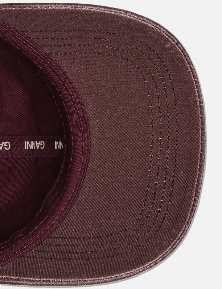 Ganni Cap In Red Cotton