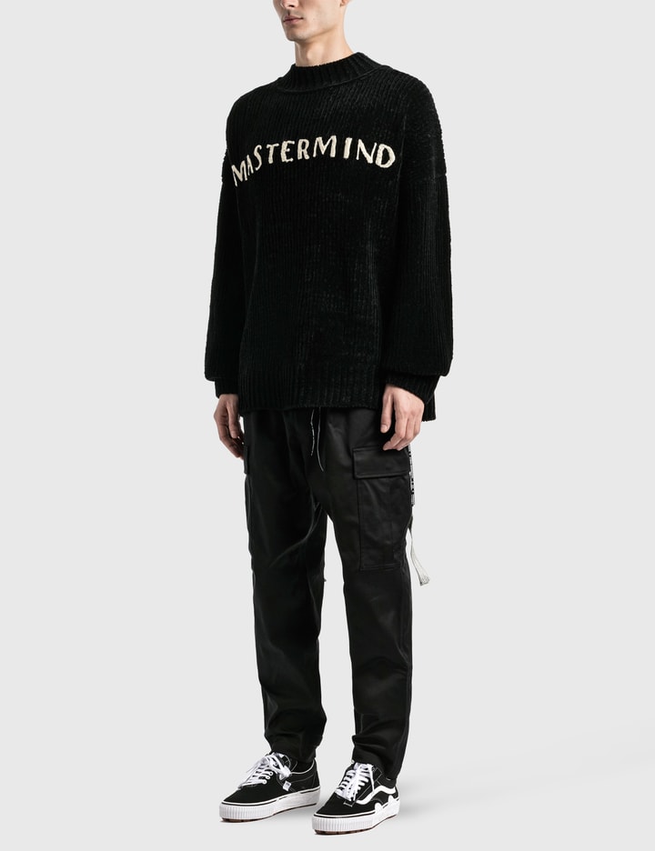 Cashmere Hand Knitted Mockneck Crew Sweater Placeholder Image