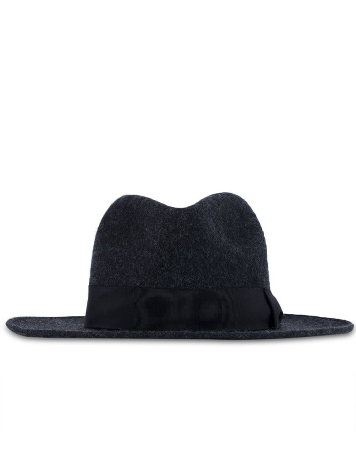 Wide Brim Wool Felt Fedora Hat Placeholder Image