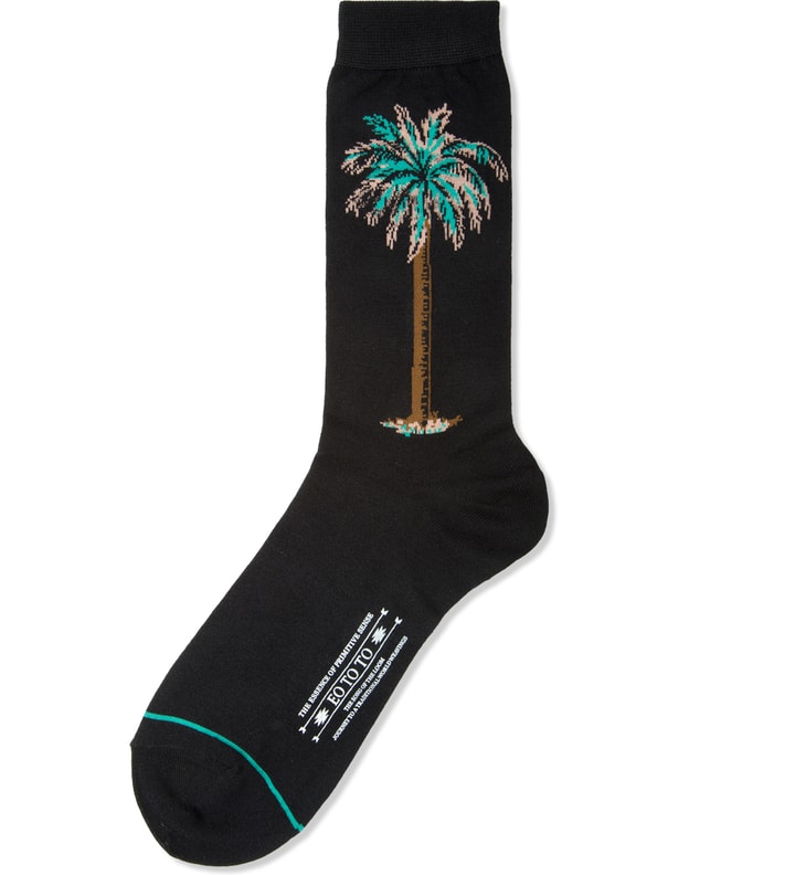 Black Palm Tree Hi-Sox Socks Placeholder Image