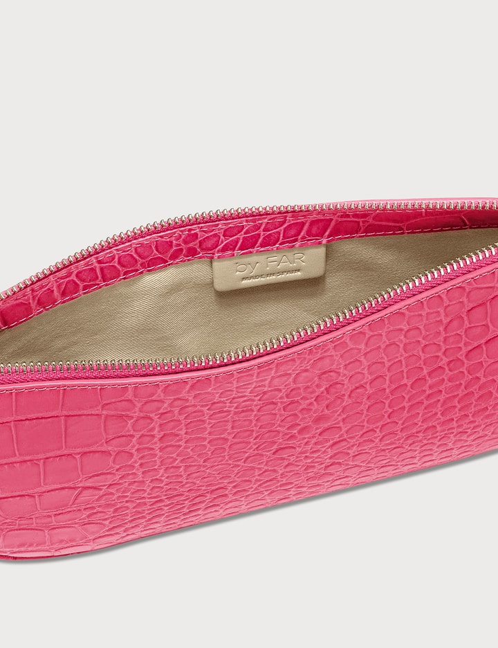 Rachel Hot Pink Croco Embossed Leather Bag Placeholder Image