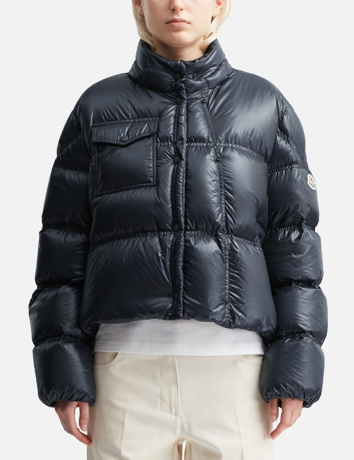 Erea Square-Quilted Hooded Short Down Jacket Placeholder Image