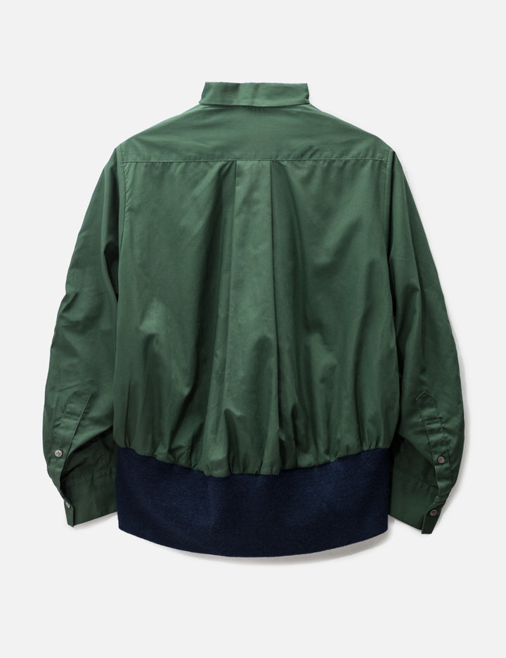 SACAI PANELLED WOOL SWEATER WITH SHIRT FEATURE Placeholder Image