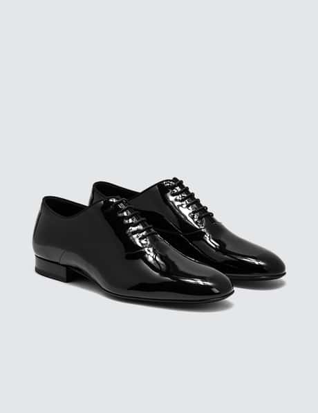 Saint Laurent - Smoking Oxford Patent Leather Shoes | HBX display picture 2