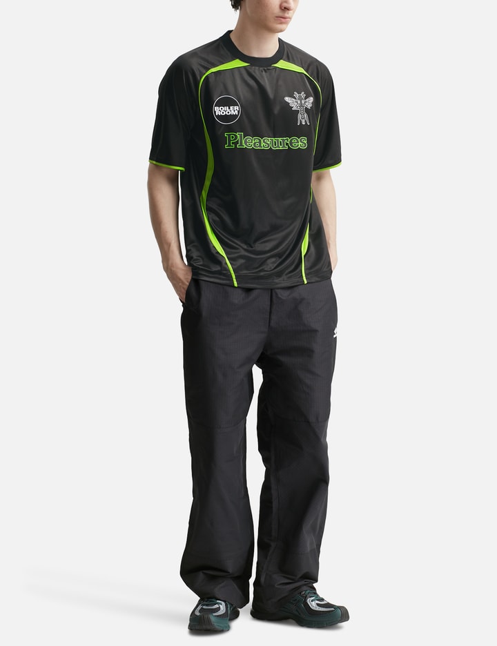 Pleasures Aqua Soccer Jersey In Black