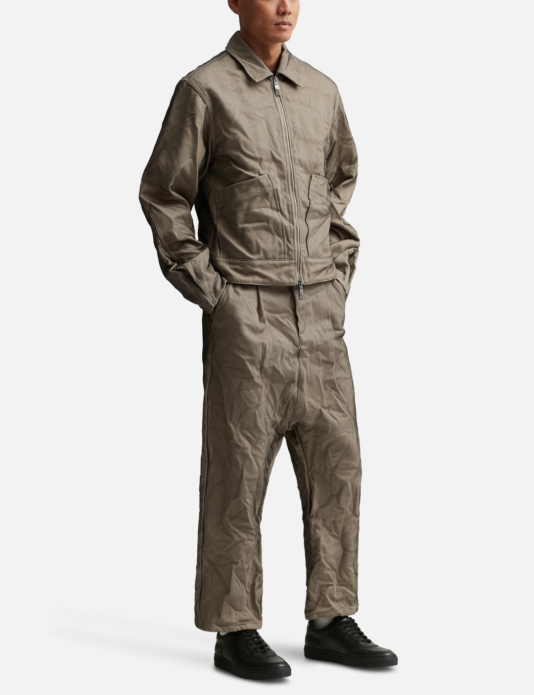 Product. 25 Semi-Oversized Layered Wrinkled Jacket view 16