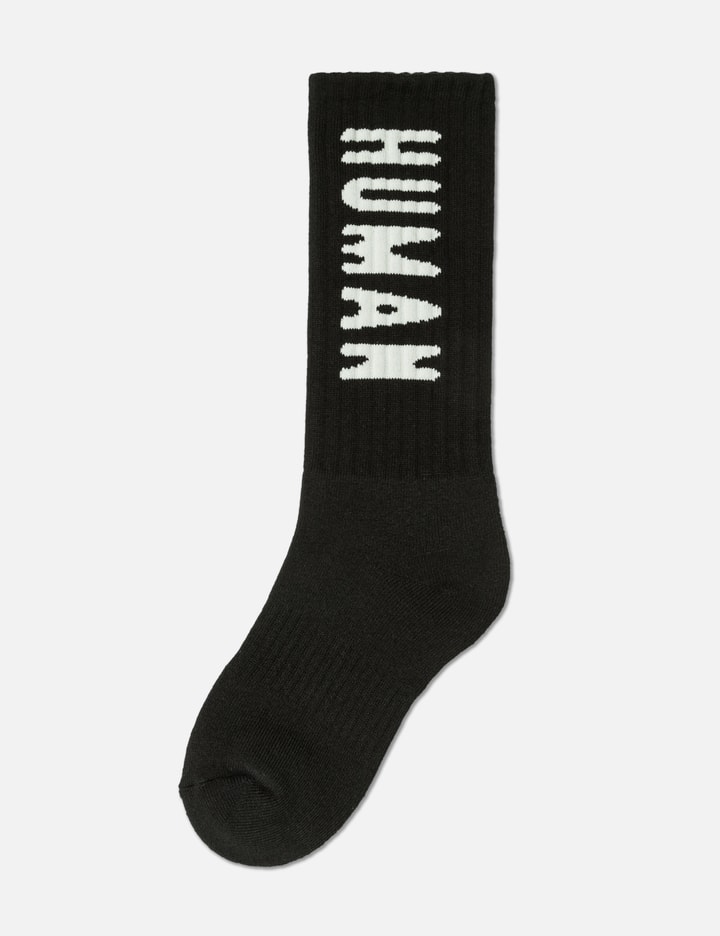Shop Human Made Hm Logo Socks In Black