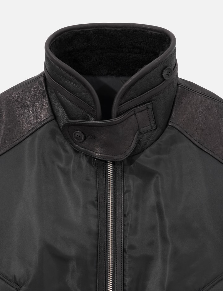 COOR Highneck Shearling Mixed MA-1 Jumper