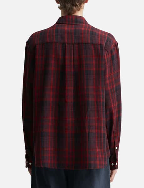 Washed Cotton Blend Check Shirt view 12