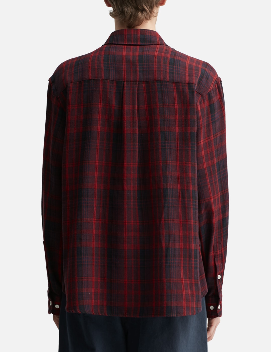 Washed Cotton Blend Check Shirt view 13
