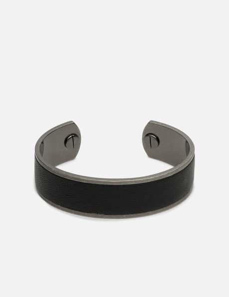 TEAM WANG design Acceptance Metal Leather Bangle