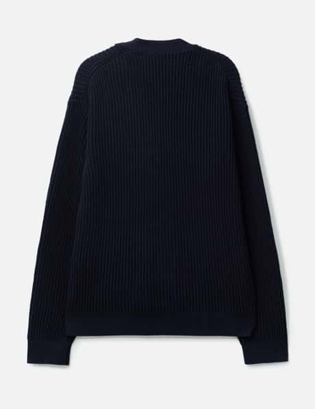 Fox Head Cotton Ribbed Cardigan view 8