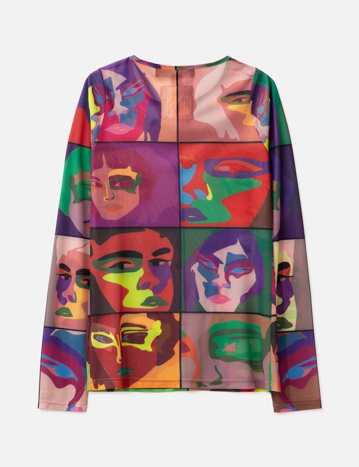 Faces Printed Mesh Shirt Placeholder Image