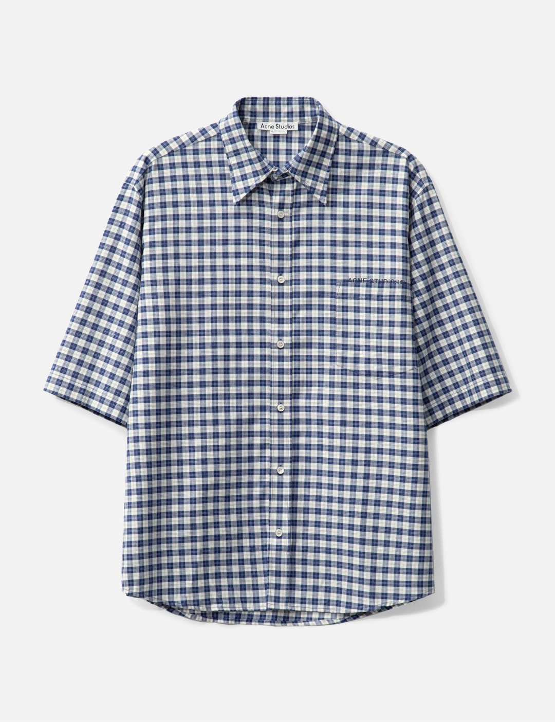 Acne Studios Short Sleeve Check Shirt HBX - Main Image