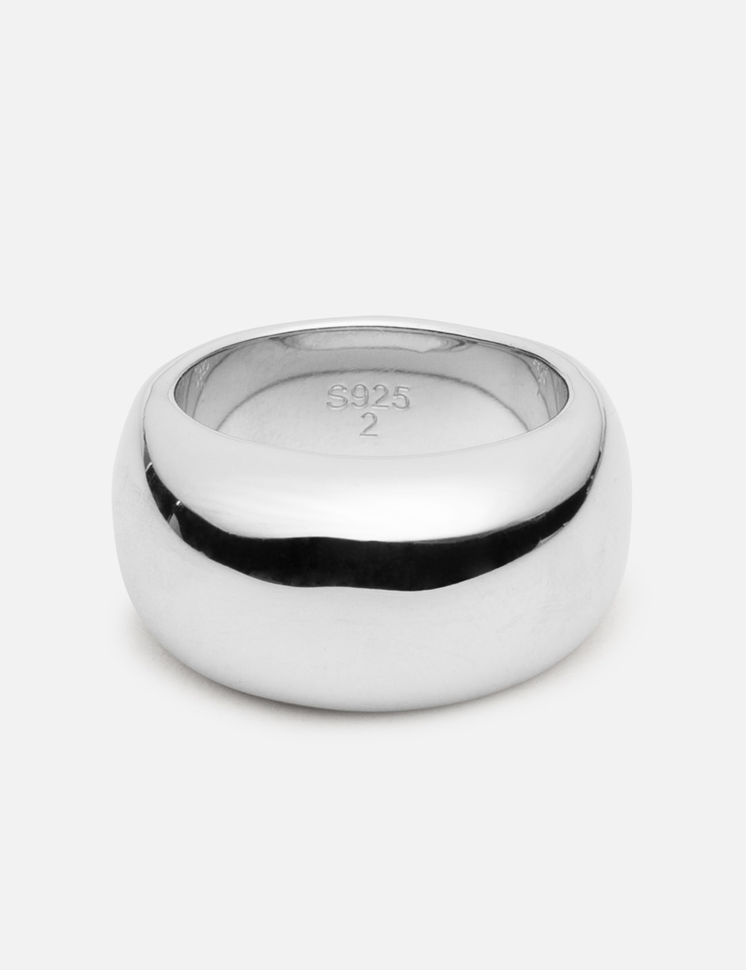 THE ORIGINAL 1 Wide Band Silver Ring view 4
