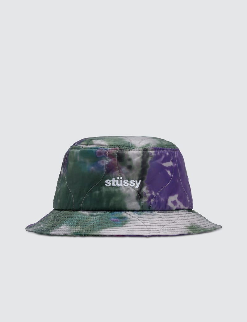 stussy tie dye bucket hat