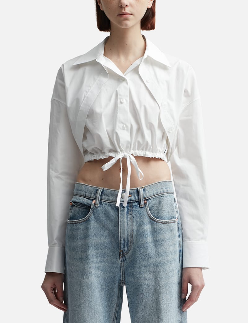 T By Alexander Wang - ダブルレイヤード クロップド シャツ | HBX