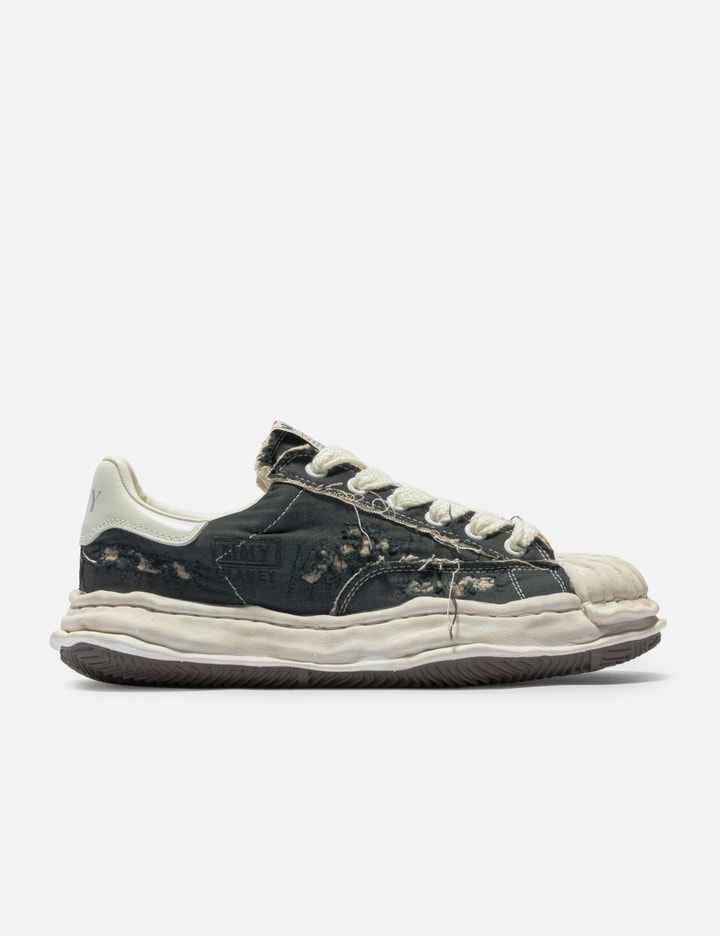 Maison Mihara Yasuhiro "BLAKEY" OG Sole Ripped Overdye Canvas Low-Top Sneaker